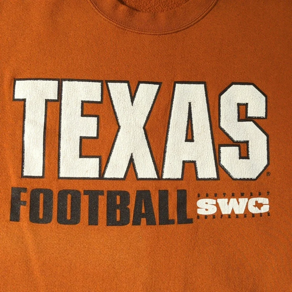 VTG Team Edition Texas Longhorns Sweatshirt Burnt Orange Mens XXL FootballUSA